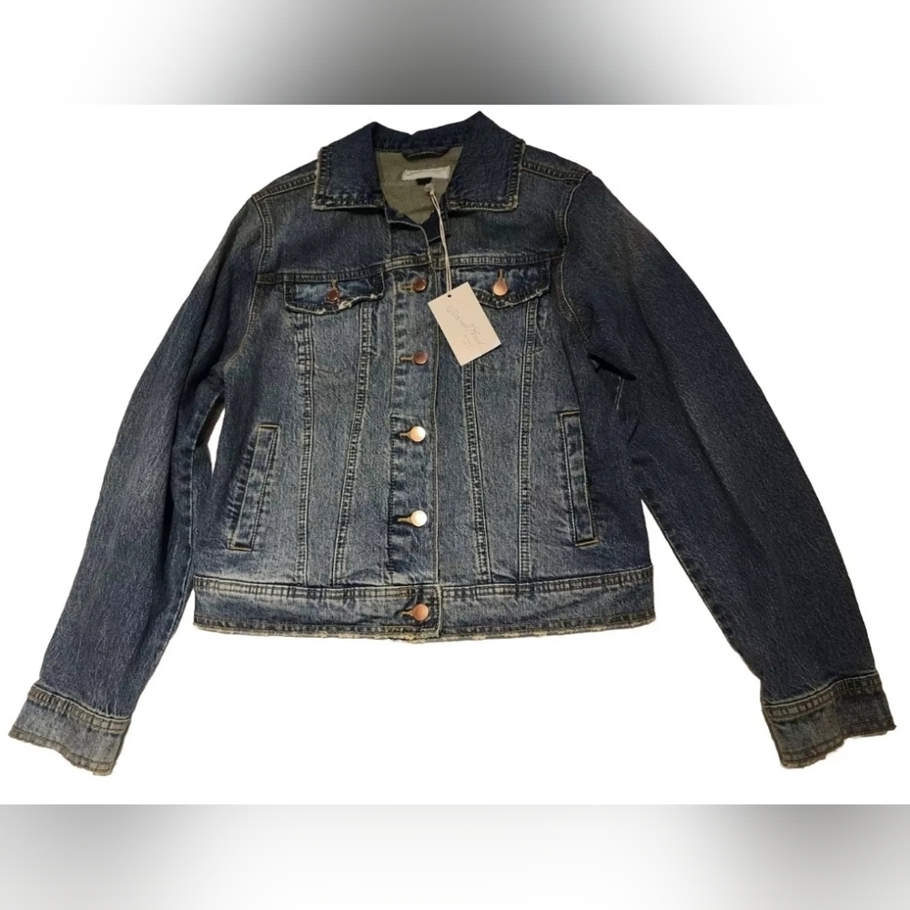 NWT Women's Universal Thread Denim Jacket Medium Wash Size XS Brand New With Tag